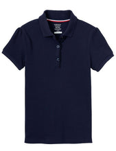 Load image into Gallery viewer, French Toast Girls' Short Sleeve Ruffle Polo Navy