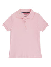 Load image into Gallery viewer, French Toast Girls&#39; Short Sleeve Interlock Polo With Picot Collar Pink
