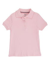 Load image into Gallery viewer, French Toast Girls' Short Sleeve Interlock Polo With Picot Collar Pink