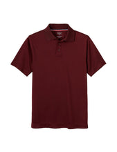 Load image into Gallery viewer, French Toast Men&#39;s Moisture Wicking Stretch Sport Polo Shirt Burgundy
