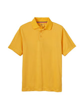 Load image into Gallery viewer, French Toast Men&#39;s Moisture Wicking Stretch Sport Polo Shirt Gold
