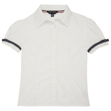 Load image into Gallery viewer, french-toast-girls'-short-sleeve-ribbon-bow-blouse