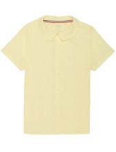 Load image into Gallery viewer, French Toast Girls' Short Sleeve Peter Pan Collar Blouse Yellow
