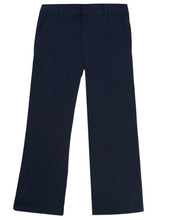 Load image into Gallery viewer, French Toast Girls' Adjustable Waist Flat Front Bootcut Pant Navy