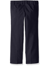 Load image into Gallery viewer, French Toast Girls' Adjustable Waist Flat Front Bootcut Pant Navy