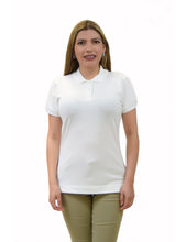 Load image into Gallery viewer, BHSC Uniform Juniors? Short Sleeve Stretch Pique Polo Shirt White