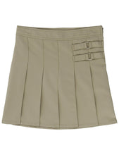 Load image into Gallery viewer, French Toast Girls' Two-Tab Pleated Scooter Khaki