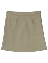 Load image into Gallery viewer, French Toast Girls' Two-Tab Pleated Scooter Khaki