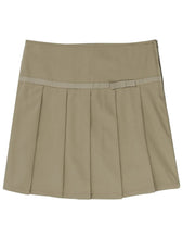 Load image into Gallery viewer, French Toast Girls' Pleated Scooter with Ribbon Khaki