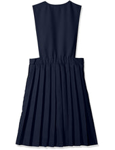 Load image into Gallery viewer, French Toast Girls&#39; V-Neck Pleated Jumper Navy
