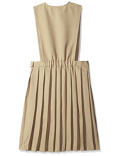 Load image into Gallery viewer, French Toast Girls' V-Neck Pleated Jumper Khaki