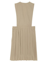 Load image into Gallery viewer, French Toast Girls' V-Neck Pleated Jumper Khaki