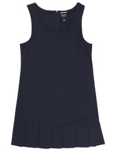 Load image into Gallery viewer, French Toast Girls' Pleated Hem Jumper With Ribbon Navy