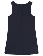 Load image into Gallery viewer, French Toast Girls' Pleated Hem Jumper With Ribbon Navy