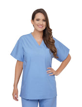 Load image into Gallery viewer, Lizzy-B V-neck Scrub Top Light Blue