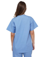 Load image into Gallery viewer, Lizzy-B V-neck Scrub Top Light Blue
