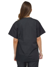Load image into Gallery viewer, Lizzy-B V-neck Scrub Top Black