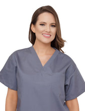 Load image into Gallery viewer, Lizzy-B V-neck Scrub Top Grey
