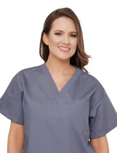Load image into Gallery viewer, Lizzy-B V-neck Scrub Top Grey