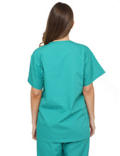 Load image into Gallery viewer, Lizzy-B V-neck Scrub Top Jade