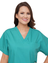 Load image into Gallery viewer, Lizzy-B V-neck Scrub Top Jade