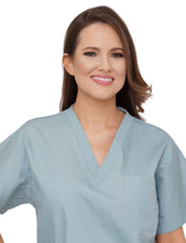 Load image into Gallery viewer, Lizzy-B V-neck Scrub Top Misty