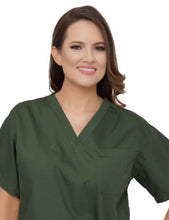 Load image into Gallery viewer, Lizzy-B V-neck Scrub Top Olive