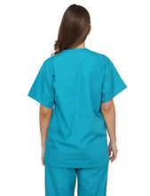 Load image into Gallery viewer, Lizzy-B V-neck Scrub Top Teal