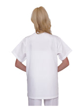 Load image into Gallery viewer, Lizzy-B V-neck Scrub Top (3 Pockets) White