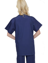 Load image into Gallery viewer, Lizzy-B V-neck Scrub Top (3 Pockets) Navy