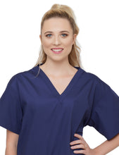 Load image into Gallery viewer, Lizzy-B V-neck Scrub Top (3 Pockets) Navy