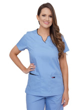 Load image into Gallery viewer, Lizzy-B Asiana Top Light Blue - Black