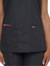 Load image into Gallery viewer, Lizzy-B Asiana Top Black Fuschia