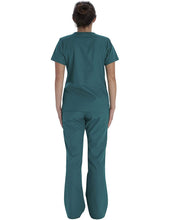 Load image into Gallery viewer, Vital Threads Womens Scrubs Set V-Neck Top & Drawstring Pant VT514C Hunter