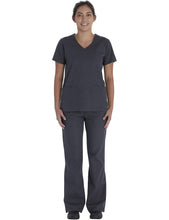 Load image into Gallery viewer, Vital Threads Womens Scrubs Set V-Neck Top & Drawstring Pant VT514C Pewter