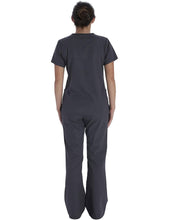 Load image into Gallery viewer, Vital Threads Womens Scrubs Set V-Neck Top & Drawstring Pant VT514C Pewter
