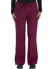 Load image into Gallery viewer, Vital Threads Womens Scrubs Set V-Neck Top & Drawstring Pant VT514C Wine