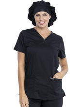 Load image into Gallery viewer, Cherokee Workwear WW Revolution Unisex Bouffant Scrubs Hat WW550 Black