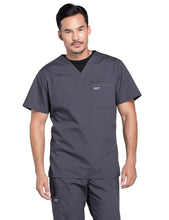 Load image into Gallery viewer, Cherokee WW Professionals WW675 Men's V-Neck Top Grey