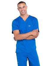 Load image into Gallery viewer, Cherokee WW Professionals WW675 Men's V-Neck Top Royal