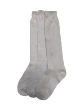 Load image into Gallery viewer, SockGuy Girls&#39;  3 pack Knee High Nylon Socks White