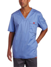 Load image into Gallery viewer, Dickies Generation Flex Men&#39;s Youtility Scrub Top Ceil Blue