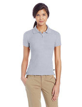Load image into Gallery viewer, Lee Uniforms Juniors&#39; Stretch Pique Polo Shirt Grey