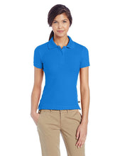 Load image into Gallery viewer, Lee Uniforms Juniors&#39; Stretch Pique Polo Shirt Royal