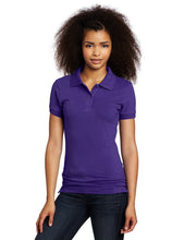 Load image into Gallery viewer, Lee Uniforms Juniors&#39; Stretch Pique Polo Shirt Purple