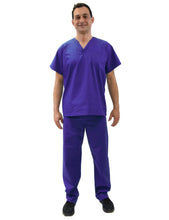 Load image into Gallery viewer, Lizzy-B Men Medical Scrub Set Purple