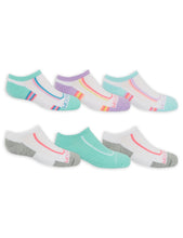 Load image into Gallery viewer, Fruit of the Loom Girls&#39; Socks no show 6 pack White