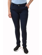 Load image into Gallery viewer, BHSC Uniform Girls&#39; Mid Rise Stretch Super Skinny 5 pants Navy