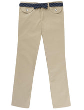 Load image into Gallery viewer, French Toast School Uniform Girls Twill Straight Leg Belted Pants Khaki

