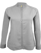 Load image into Gallery viewer, M&amp;M Scrubs Women&#39;s Ultra Soft Front Zip Warm-Up Scrub Jacket (5200) Grey